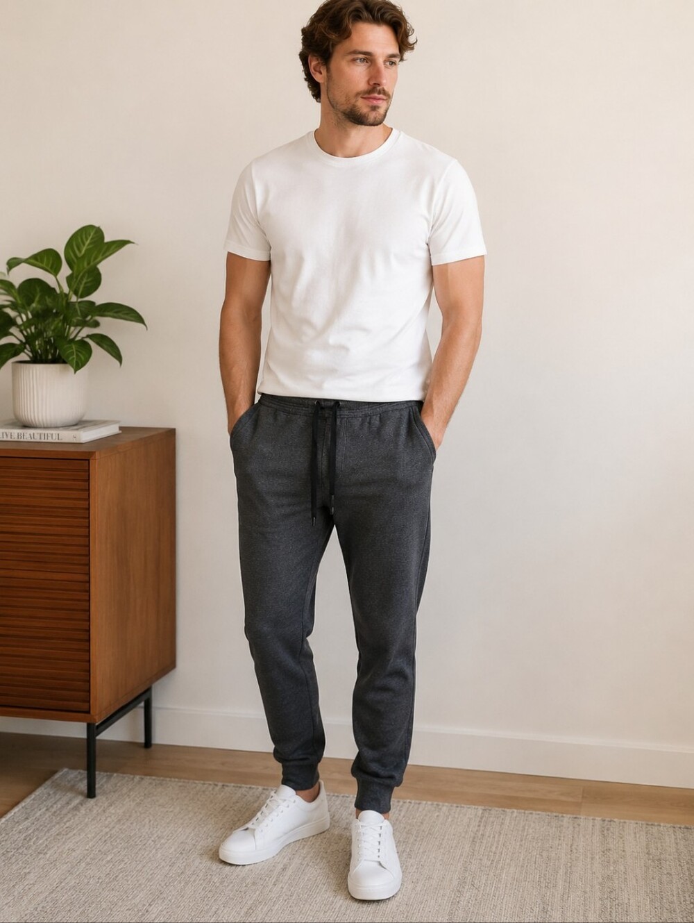 Lululemon Men's Heather Grey Joggers Sweatpants